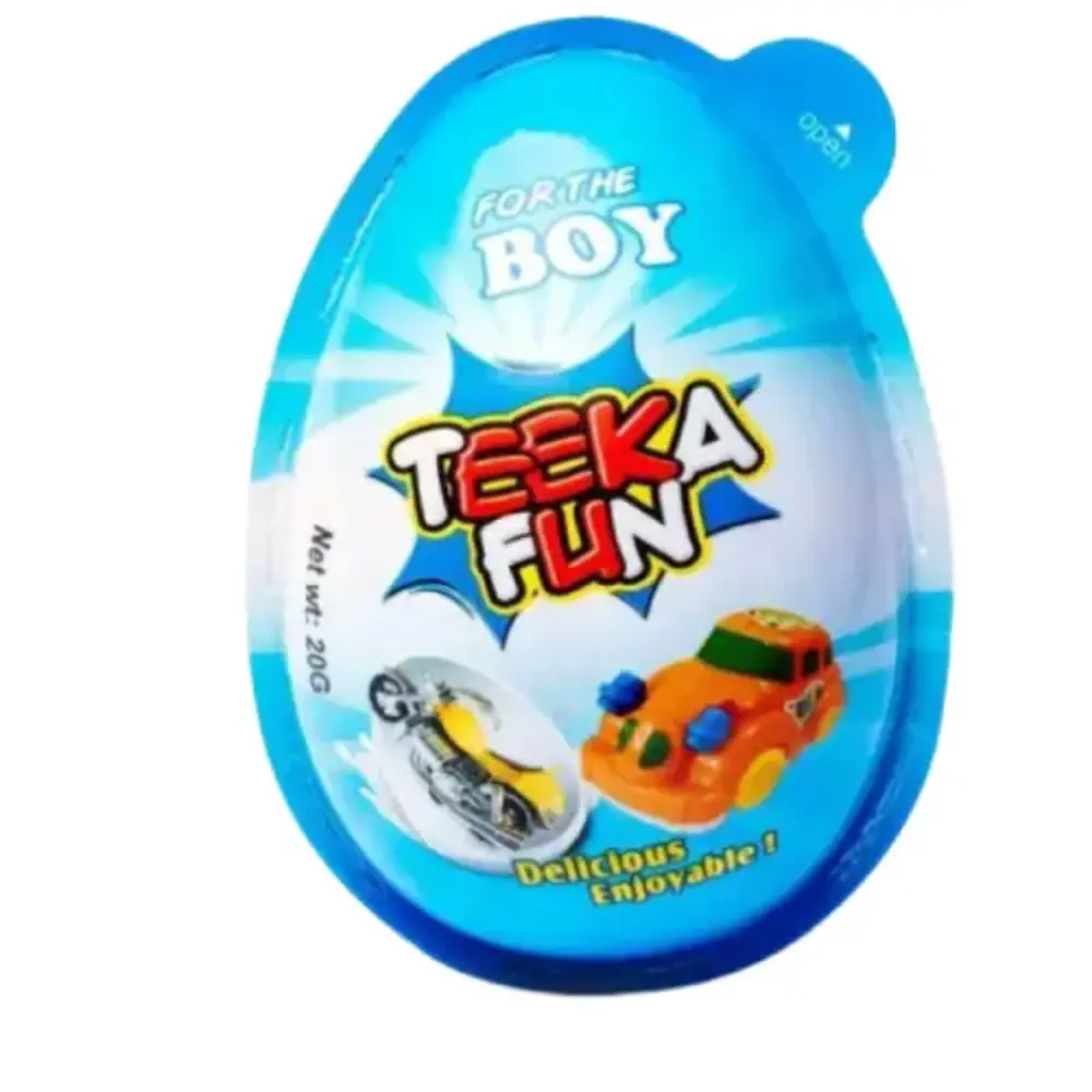 Teeka Fun Small Chocolate Egg Boy 15G